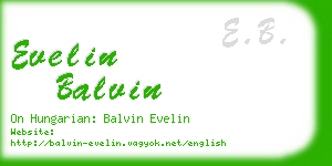 evelin balvin business card